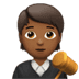 🧑🏾‍⚖️ judge: medium-dark skin tone display on Apple